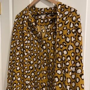 J. Crew Animal Print Blouse